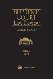 Supreme Court Law Review, 3rd Series, Volume 1 cover