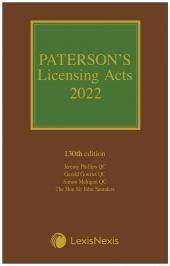 Paterson's Licensing Acts 2022 including CD-ROM cover