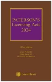 Paterson's Licensing Acts 2024 including CD-ROM cover