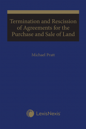 Termination and Rescission of Agreements for the Purchase and Sale of Land cover