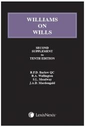 Williams on Wills - Second Supplement to the Tenth edition cover