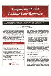 Employment and Labour Law Reporter- Newsletter | LexisNexis ...