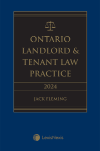 Ontario Landlord Tenant Law Practice 2024 Edition LexisNexis   C8173 2024 X Draft 