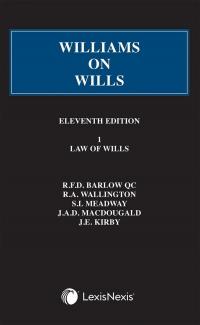 Williams on Wills 11th Edition Mainwork Set | LexisNexis Canada