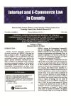 Internet and E-Commerce Law in Canada - Newsletter + PDF cover
