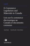 E-Commerce Legislation and Materials in Canada / Lois sur le commerce électronique au Canada et documents connexes, édition 2008 Edition cover