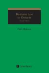 Business Law in Ontario, 2nd Edition cover