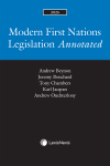 Modern First Nations Legislation Annotated, 2025 Edition cover