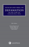 Duncan and Neill on Defamation and Other Media and Communications Claims Fifth edition cover