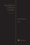 Halsbury's Laws of Canada – Real Property (2021 Reissue) cover