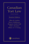 Canadian Tort Law, 12th Edition – Student Edition cover