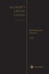 Halsbury's Laws of Canada – Banking and Finance (2020 Reissue) cover
