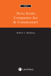 Nova Scotia Companies Act & Commentary, 2023 Edition cover