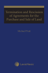 Termination and Rescission of Agreements for the Purchase and Sale of Land cover