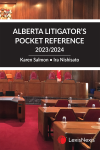 Alberta Litigator's Pocket Reference, 2023/2024 Edition cover
