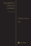 Halsbury's Laws of Canada – Conflict of Laws (2024 Reissue) cover