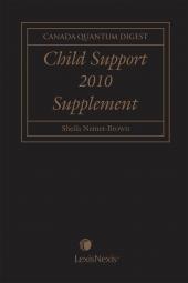 Canada Quantum Digest - Child Support, 2010 Supplement cover
