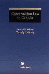 Construction Law in Canada cover