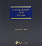 Entertainment Law in Canada cover