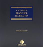 Canadian Franchise Legislation cover