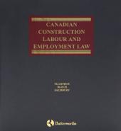 Canadian Construction Labour and Employment Law cover