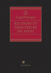 LegisPratique - Recours et procédure en appel cover