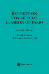Bennett on Commercial Leases in Ontario, 2nd Edition cover