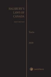 Halsbury's Laws of Canada – Torts (2020 Reissue) cover