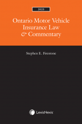 Ontario Motor Vehicle Insurance Law & Commentary, 2023 Edition cover
