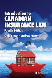 Introduction to Canadian Insurance Law, 4th Edition cover