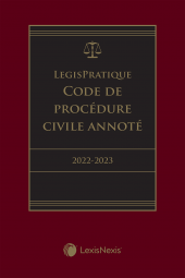 LegisPratique – Code de procédure civile annoté 2022-2023 cover