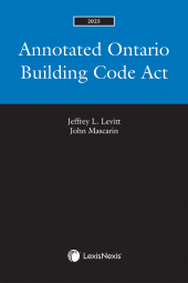 Annotated Ontario Building Code Act, 2025 Edition cover