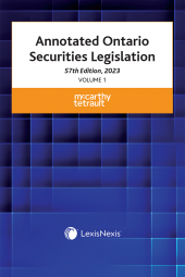 Annotated Ontario Securities Legislation, 57th Edition, 2023 (2 Volumes) cover