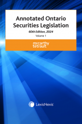 Annotated Ontario Securities Legislation, 60th Edition, 2024 (2 Volumes) cover