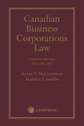 Canadian Business Corporations Law, 4th Edition – 3 Volume Collection Set cover