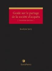 Guide sur le partage de la société d'acquêts, 3e édition cover