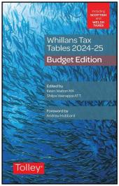 Whillans Tax Tables 2024-25 (Budget edition) cover